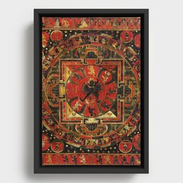 Mandala of Hevajra Sakya 1300s Framed Canvas