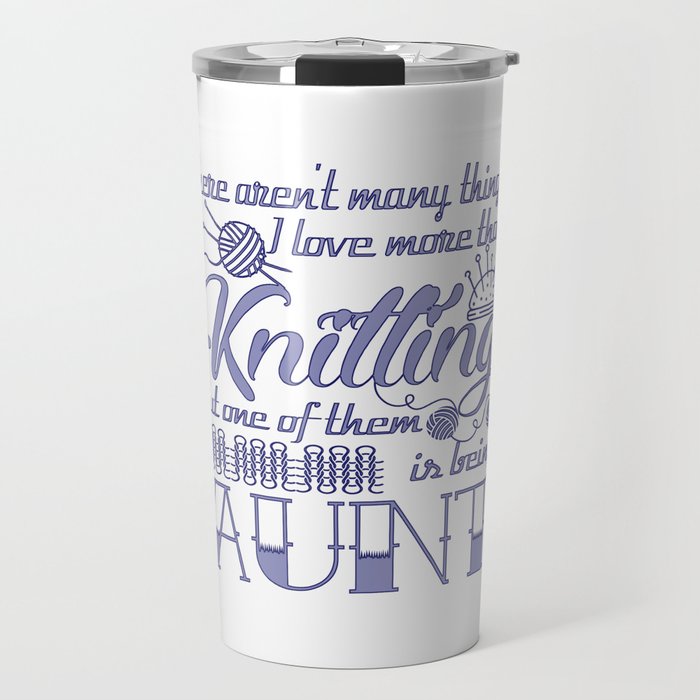 Knitting Aunt Travel Mug