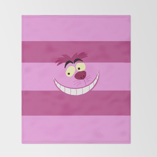 Cheshire Cat Alice In Wonderland Throw Blanket By