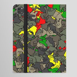 Rasta camouflage iPad Folio Case