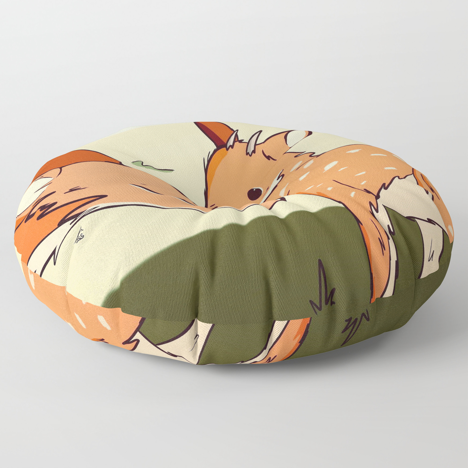 Deer Family Floor Pillow