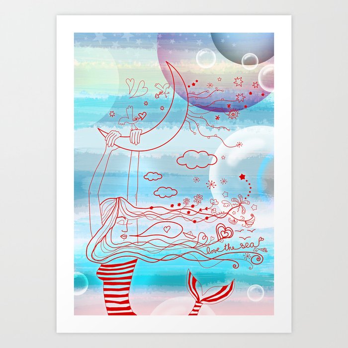 Love The Sea Art Print