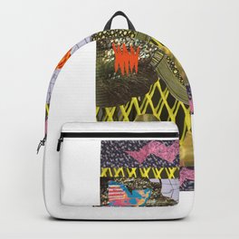 Compressed Hair // Dribbling Waste Backpack | Collage, Abstractart, Superimposed, Art, Portlandoregon, Digital, Pdx 