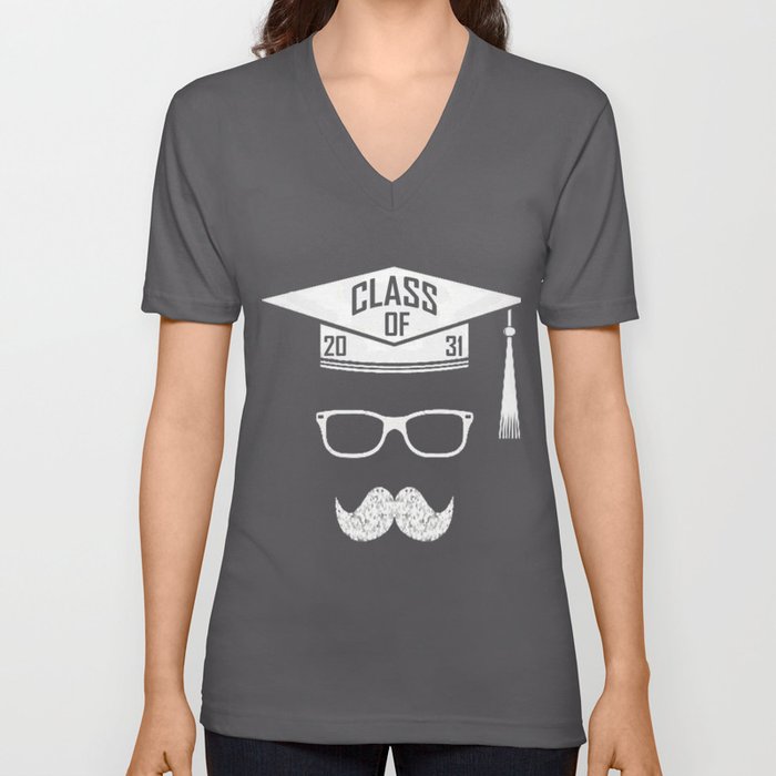Class of 2031 Grow with me Shirt - First Day of School Shirt V Neck T Shirt
