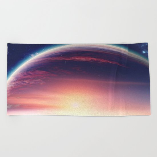 Jupiterian sunset Beach Towel