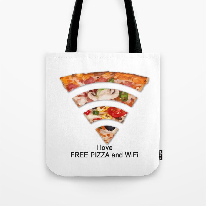 FREE PIZZA AND Wi-Fi Tote Bag