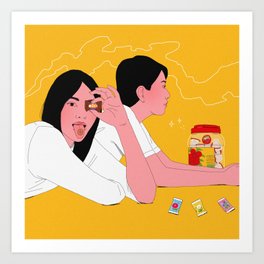 Asian Nostalgia Snacks - Candy Art Print