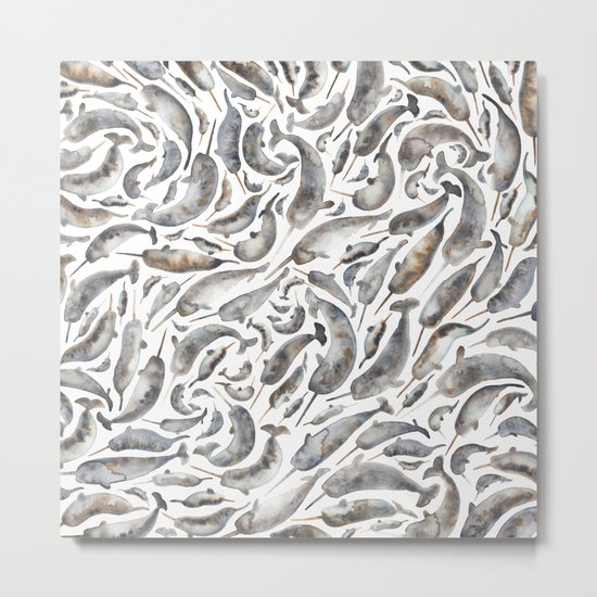 Narwhal Metal Print