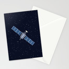 Floating Satellite Stationery Card