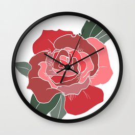 Rosy Wall Clock