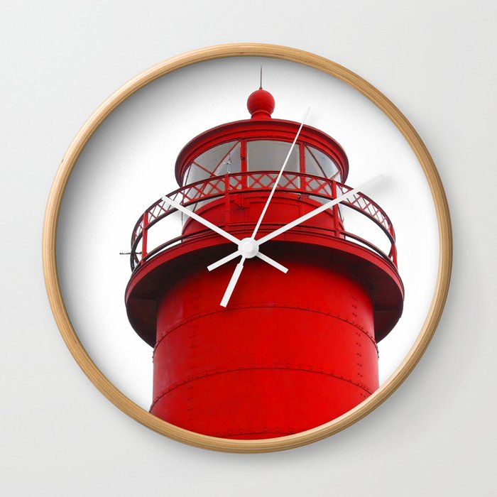 Really Red Lighthouse Wall Clock