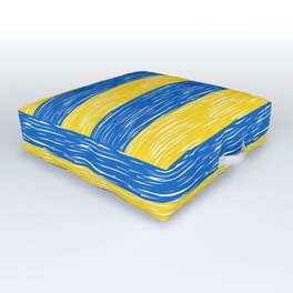 Ukrainian flag pattern Outdoor Floor Cushion