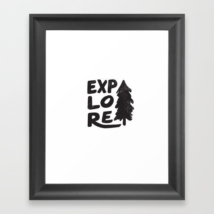 Explore Framed Art Print