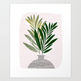 Olive Branches Contemporary Botanical Art Art Print