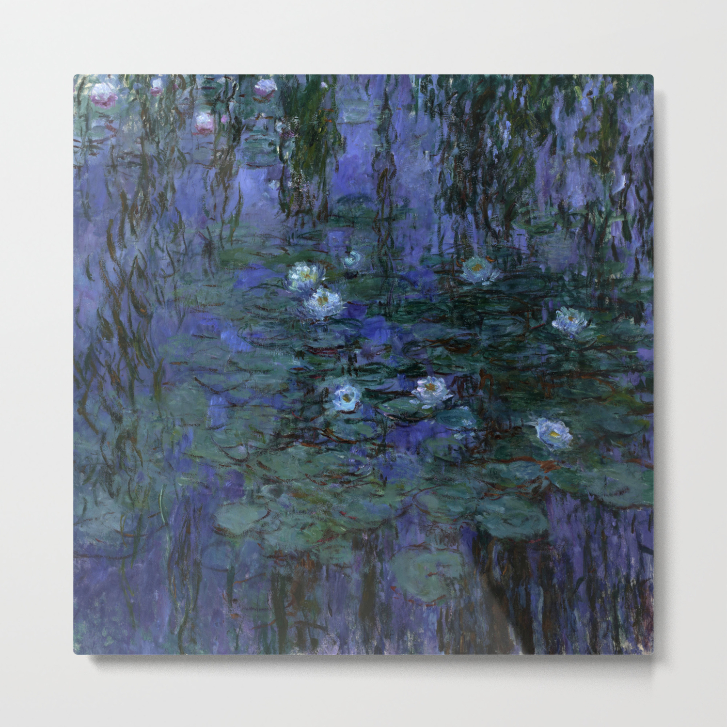 Blue Water Lilies Monet 1916 1919 Metal Print By Purelove Society6
