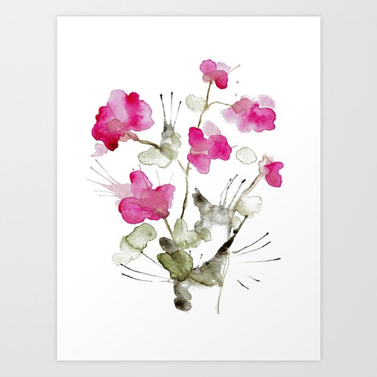Keep blooming Art Print