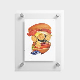 Burger & Roses · Yellow B Floating Acrylic Print