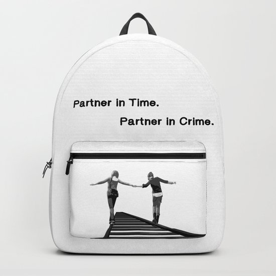 Partner In Time Partner In Crime Max Caulfield And Chloe Price Train Tracks Backpack By Starlyte Society6