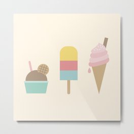 Ice Cream Metal Print