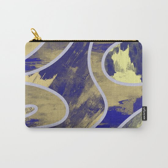 Textured Segments - Abstract, textured painting Carry-All Pouch