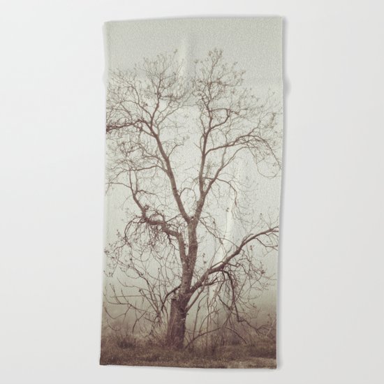 " Talking to the trees". Into the woods. Beach Towel