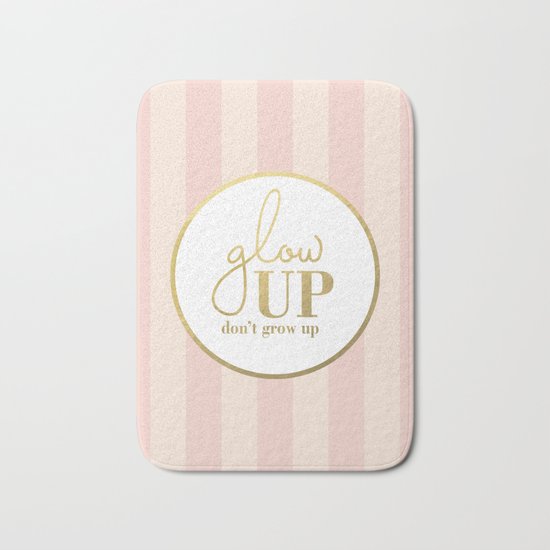 Glow up poster Bath Mat