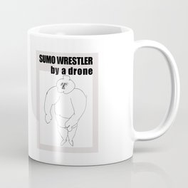 sumo wrestler by a drone Coffee Mug