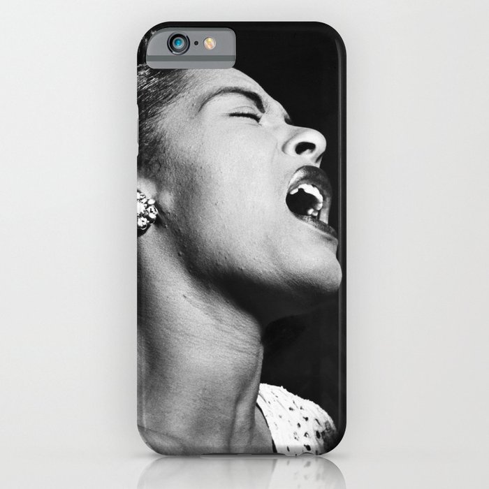 Billie Holiday, 1940's black and white photograph / photography / photographs iPhone Case