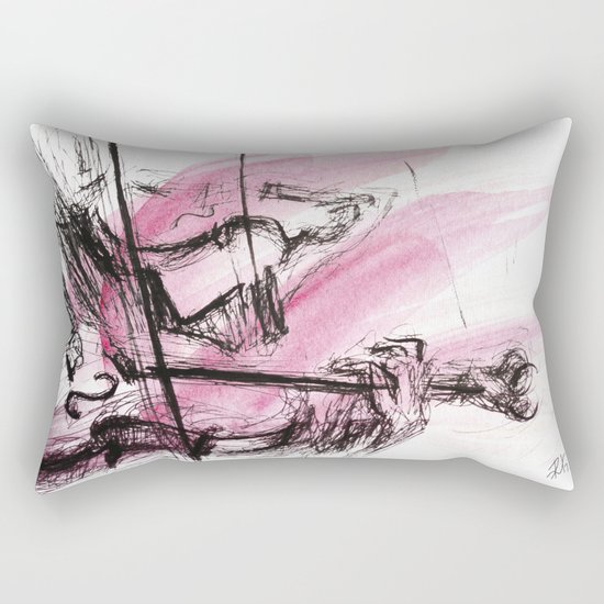 Two Violins Rectangular Pillow