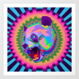 Prismatic Panda  Art Print