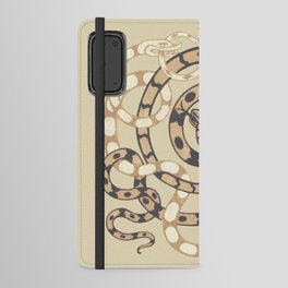 Vintage Snake Design Android Wallet Case