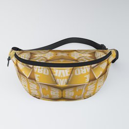 Yellow Paper Cups pattern Fanny Pack