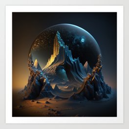 Ice Castle Art Print