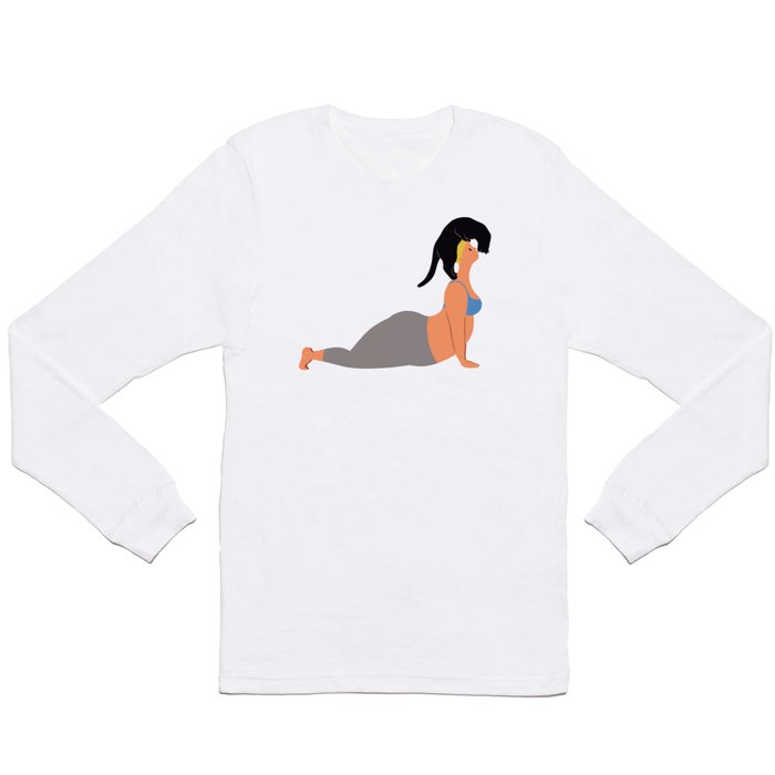 Yoga With Cat 03 Long Sleeve T Shirt