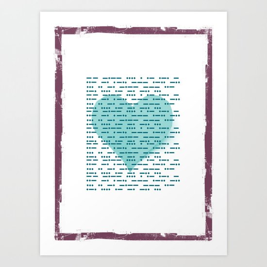 "my heart unfolds in your hands" Art Print