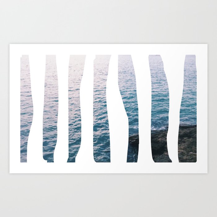 aesthetic ocean Art Print