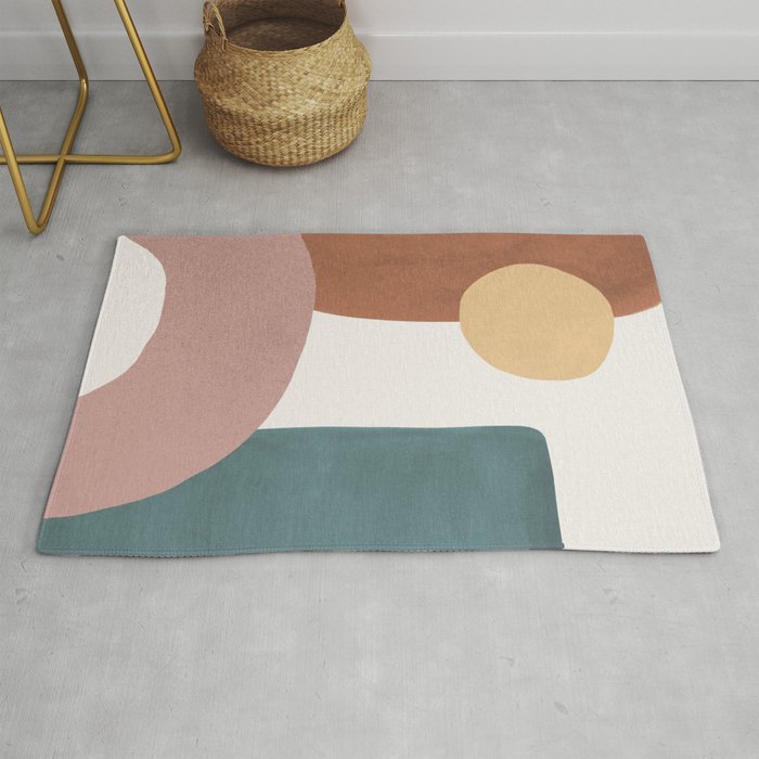Abstract Earth 1.1 - Painted Shapes Rug