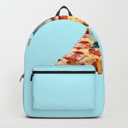 pizza my heart turquoise Backpack