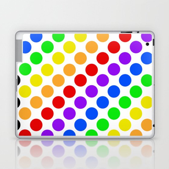 Rainbow Dots Laptop & iPad Skin