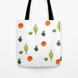 Cacti and sun Tote Bag