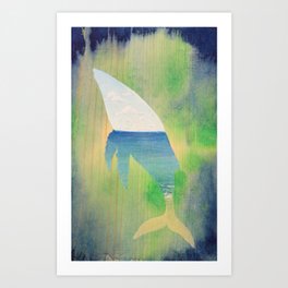 Beached Whale Art Print