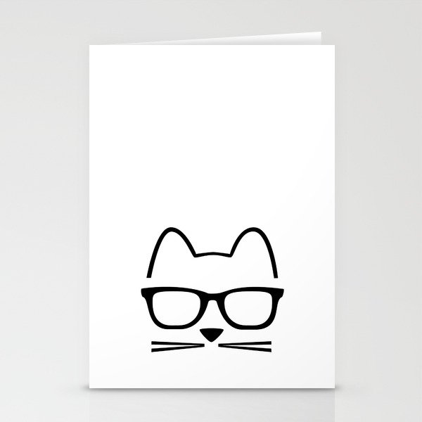 Cat Nerd Stationery Cards