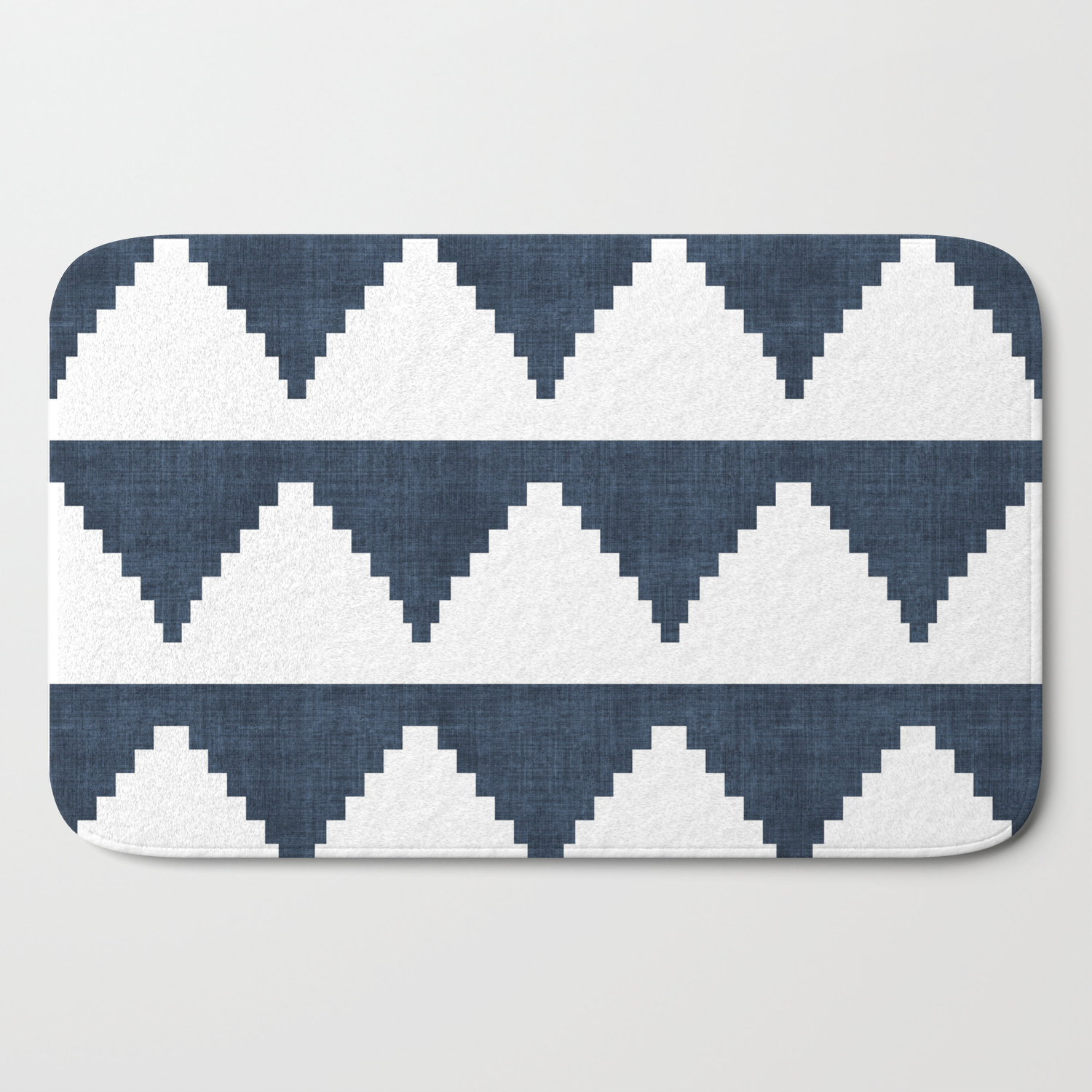 navy blue bath mat