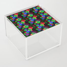 RGB Shaded Smile Glitch Acrylic Box