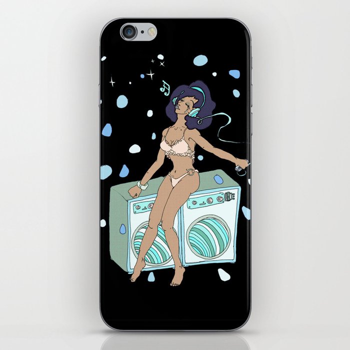 Laundry disco day iPhone Skin
