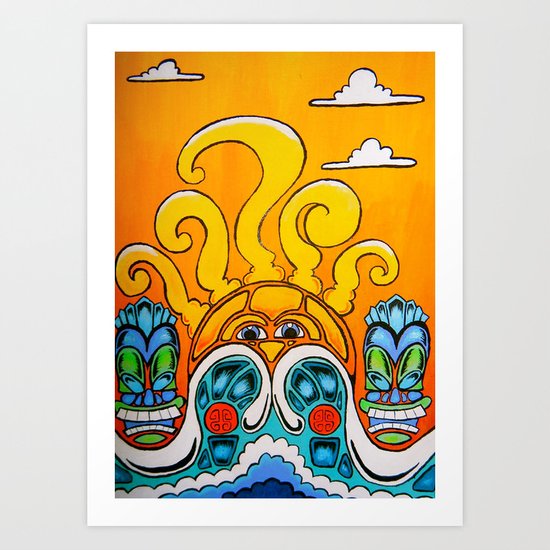Freaky Tiki Art Print