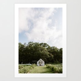 Greenhouse at the Swedish countryside | nature, outdoor, cottage | Travel photography wall art print Art Print