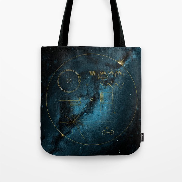Voyager and the Golden Record - Space | Science | Sagan Tote Bag