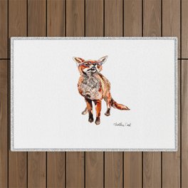 Foxy glasses Outdoor Rug
