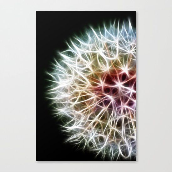 Fractal dandelion Canvas Print
